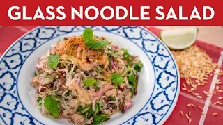 Glass Noodle Salad (Laab Woonsen) ลาบวุ้นเส้น - Thai Recipe