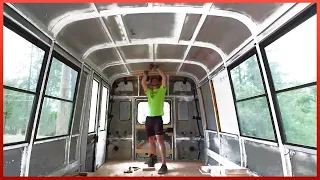 DIY School Bus Conversion to an Amazing Off-Grid Home | by @BibiaBus