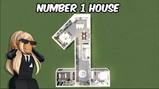 TURNING THE NUMBER '1' INTO A BLOXBURG HOUSE... | roblox