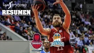 Tecnyconta Zaragoza - San Pablo Burgos (89-81) RESUMEN // Jornada 31 Liga Endesa