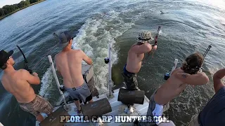 Bowfishing Jumping Asian Carp 2022 - Peoria Carp Hunters