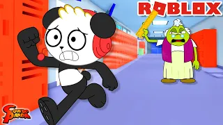 Roblox Ryan's World ESCAPE TEACHERS IN SCHOOL! Let's Play with Combo Panda!!!