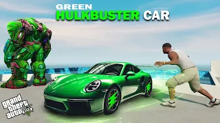 Franklin Stealing Green Hulkbuster Supercar in GTA 5 ! | Techerz