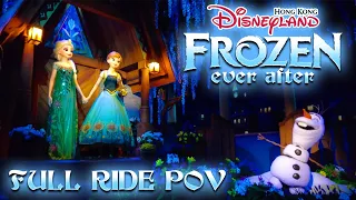 Frozen Ever After Full Ride POV - World of Frozen, Hong Kong Disneyland