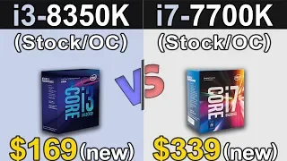 i3-8350K vs i7-7700K | Stock and Overclock | Which is Better Value For MONEY...???