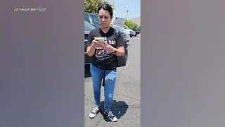 Woman falsely accusing Black man of stealing cellphone at Moreno Valley Walmart| ABC7