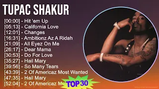 Tupac Shakur 2024 MIX Playlist - Hit 'em Up, California Love, Changes, Ambitionz Az A Ridah