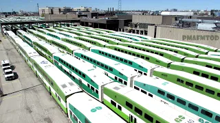 my willowbrook yard railfanz (go transit + via rail) [may 2nd]