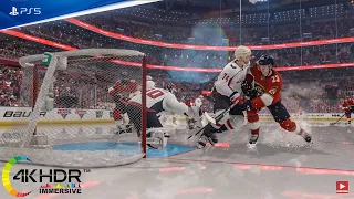 NHL 22 Panthers Roll Caps! Washington Capitals vs Florida Panthers 4K Ultra Graphics! PS5 Gameplay