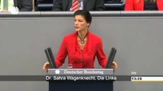 Sahra Wagenknecht, DIE LINKE: »Frau Merkel, lösen Sie sich aus dem Schlepptau der US-Kriegspolitik«