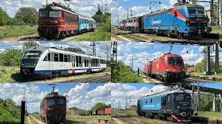 [4K] Влакове през Русе Разпределителна / Trains through Ruse Razpredelitelna I 19.04.2024