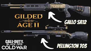 Gilded Age II Bundle - Pellington 703/Gallo SA12 Golden Blueprints and MORE (Call Of Duty Cold War)