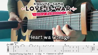 『TABS』Kaguya Sama Love is War S3 ED - (Heart wa Oteage by Airi Suzuki) Fingerstyle Guitar