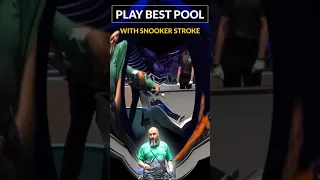 Play Best Pool with Snooker Stroke | Abdullah Alyousef #shorts