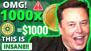 HOW RICH WILL YOU BECOME IF YOU INVEST $1000 IN CARDANO ADA TODAY (SHOCKING RESULTS)