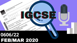 IGCSE Add Math February March 2020 Paper 22 0606/22