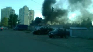 Пожар в Лазаревском.