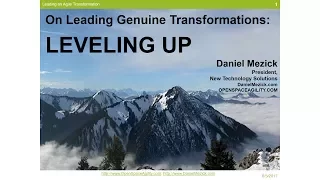 On Leading Genuine Transformations by Daniel Mezick Keynote Scrum-Day Germany