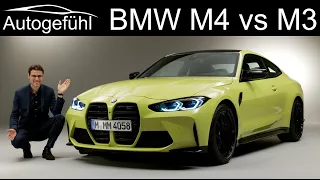 all-new BMW M4 Coupé vs BMW M3 comparison REVEAL 2021 3-Series G80 vs 4-Series M Competition G82