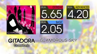 【GITADORA コナステ】 GLAMOROUS SKY (EXTREME ~ BASIC) Drum