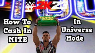 WWE 2K23 - How To Cash In MITB In Universe Mode