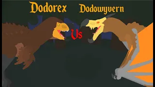 Dodorex Vs. Dodowyvern | Sticknodes Animation