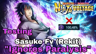 OMG😱 Sasuke Fv (Rekit) Ignores Paralysis Resistance☆ | Explained + Testing | NxB Nv