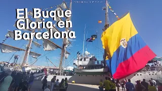 El buque gloria en el puerto de Barcelona