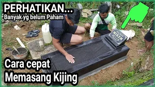 Cara cepat memasang Kijing Makam