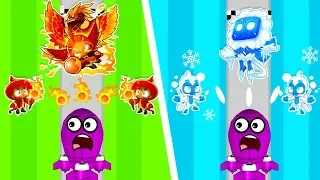 Fire VS Ice *ONLY* Challenge! (Bloons TD 6)