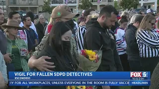 Vigil For SDPD Detectives Killed In Wrong-Way Crash