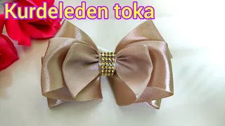 How to make a ribbon clasp - Ribbon clasp making - DIY