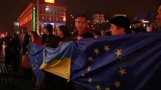 Сторонники ЕС вышли на Майдан в Киеве