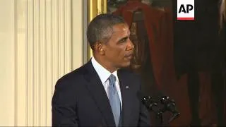 President Barack Obama bestowed the Medal of Honor on former Army staff sergeant Ryan Pitts, who fou