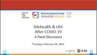 Telehealth & HIV: After COVID-19