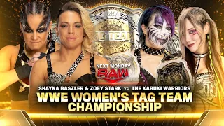 WWE Women's Tag Team Titles | The Kabuki Warriors vs Shayna Baszler & Zoey Stark | WWE RAW 2024/3/11