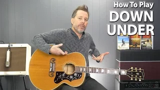 How to play Down Under by Men At Work - Guitar Lesson