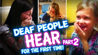 People Hearing for the First Time  Part 2! Deaf & Hearing Impaired Get Cochlear Implants