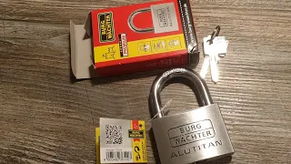 (142) Burg Wachter Alutitan 770/60 #BurgWächter #LockpickingBelfast