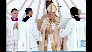 ITALIA - MATERA(BASILICATA), 25 SETTEMBRE 2022 - SANTA MESSA CELEBRATA DA PAPA FRANCESCO PER LA