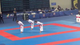 Portugal Vs France Female Team Kata Bronze Medal Match Athens Karate 1 Series A 2023