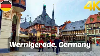Wernigerode, Germany walking tour 4K 60fps - The most beautiful medieval towns