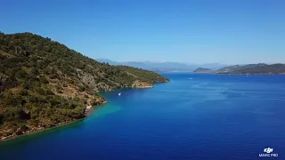 Sarsala Koyu / Sarsala beach Dalaman Turkiye Deone View