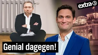 Christian Lindners FDP: Dafür, dagegen zu sein | extra 3 vom 27.04.2023 | NDR