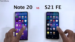 SAMSUNG Note 20 vs S21 FE - Speed Performance Test