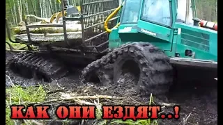 🚜🌲Лесовозы бездорожье, грязь, дорог нет! Часть - 2🚜🌲