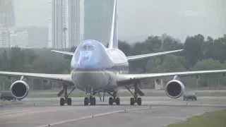 OBAMA ARRIVES IN MALAYSIA