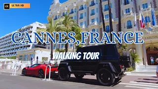 Cannes, FRANCE Walking Tour - 4K (With captions)