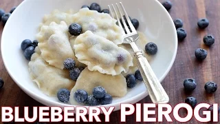 How To Make Pierogi with Blueberry Filling (Vareniki) | Pierogi Dough