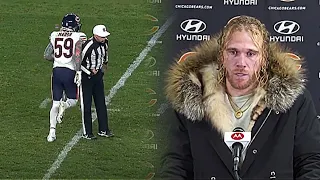 Bears LB Cassius Marsh Responds To Absurd Taunting Call & Slams Referee For Hip Check
